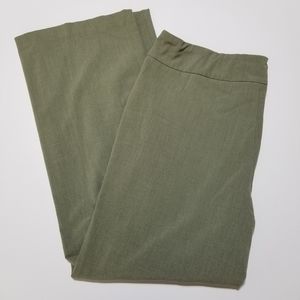 Briggs New York Career Slacks Straight Green 18